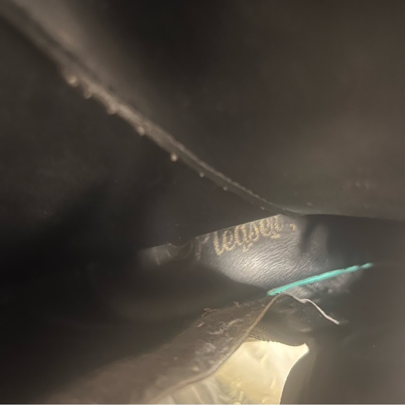 PLEASER Adore Platform Stiletto Boots Faux Patent Leather Lace Up Zipper Size 6 - Picture 12 of 13